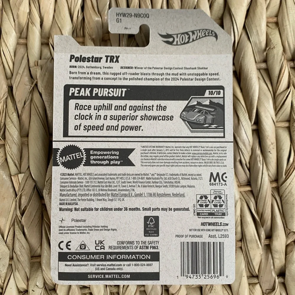 Silver Polestar TRX Off Road Vehicle Hot Wheels Mattel Toy Car Hotwheels 🆕 2025